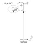 Moderne leeslamp | verstelbaar & dimbaar | grijs staal | LED inbouw | design verlichting - Afbeelding 8