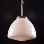 Art Deco hanglamp 'Glasgow' pendel kort glas 25cm
