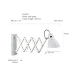 Industriële schaar wandlamp Spring wit - Afbeelding 13