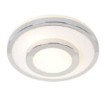 Plafonnière badkamer Masterring chroom | Ø35 cm | 2x E27 | IP44 - Afbeelding 4