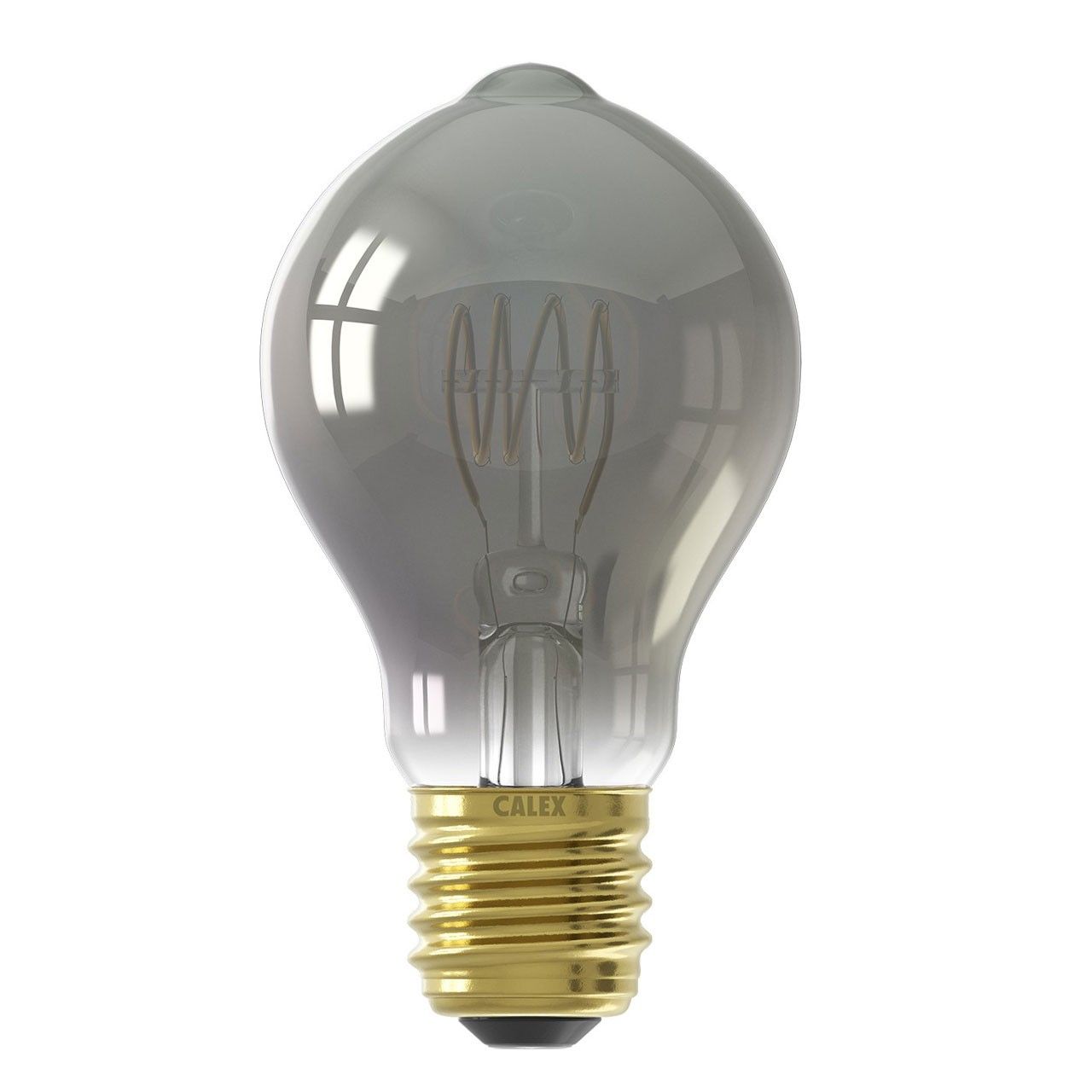 Calex LED Full Glass Flex Filament GLS-lamp 240V 4W 136lm E27 A60DR, Titanium 1800K Dimmable