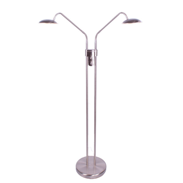 Dubbele verstelbare leeslamp | staal | met dimmers