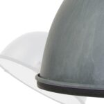 Grote grijze industriële hanglamp Bikkel XXL