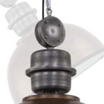 Grote roest bruine industriële hanglamp Bikkel XXL