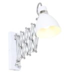 Industriële schaar wandlamp Spring wit