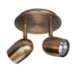 Klassieke Plafondspot Ovale 2 Lichts Brons Modern Design 10