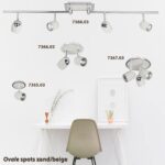 Klassieke Plafondspot Ovale 2 Lichts Brons Modern Design