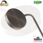 Klassieke staande led leeslamp Comfort | 1 lichts | brons | 135 cm | dimbaar | modern design