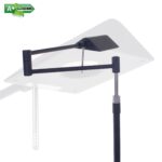 Mat zwarte staande leeslamp LED New Bari