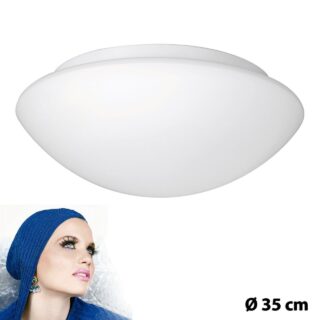 Moderne Opaal Witte Glazen Plafondlamp Neutral O 35 Cm 605800 3
