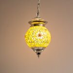 Oosterse hanglamp mozaïek Turkish Design bruin/beige Ø15cm