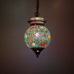 Oosterse mozaïek hanglamp Ø15cm multicolor