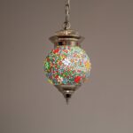 Oosterse mozaïek hanglamp Ø15cm multicolor