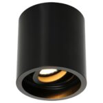 Opbouwspot Pélite zwart