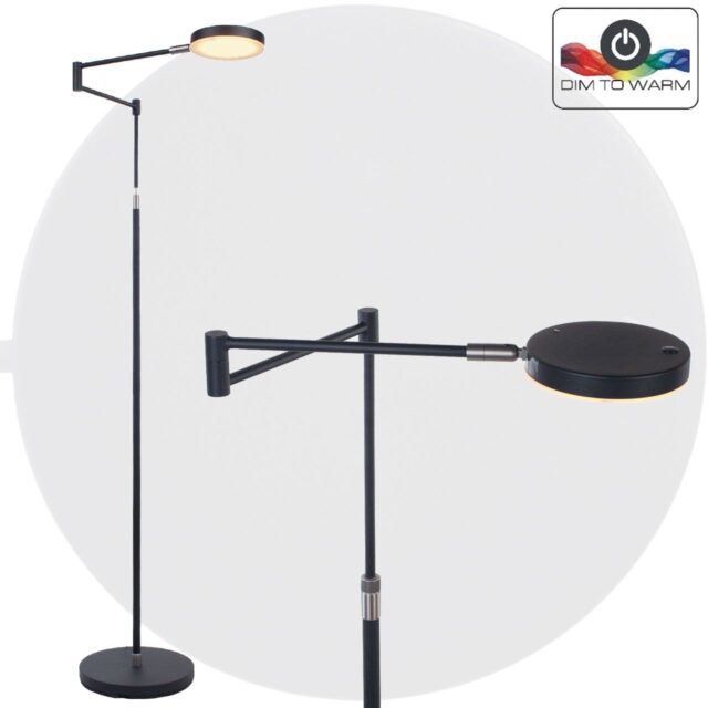 Praktische Staande Lamp Led Zwart Dimbaar 2