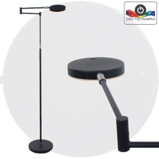 Praktische Staande Lamp Led Zwart Dimbaar 23