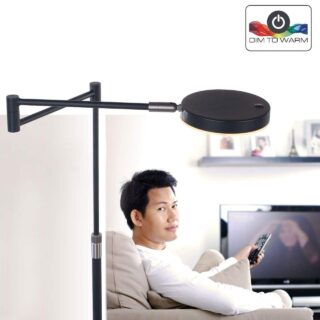 Praktische Staande Lamp Led Zwart Dimbaar 24