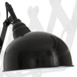 Schaarlamp zwart met kantelbare reflector ⌀ 17cm