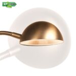 Staande leeslamp led brons met dimmer