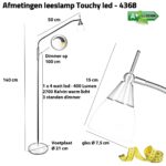 Staande Leeslamp Touchy Verstelbaar Led Modern Design 4
