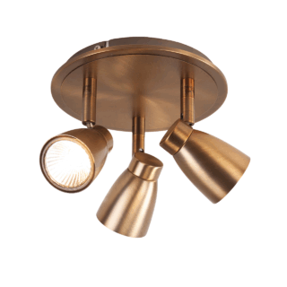 Stijlvolle 3 Lichts Bronzen Spot Mirage Gu10 2
