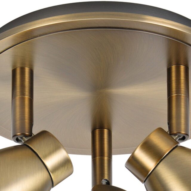 Stijlvolle 3 Lichts Bronzen Spot Mirage Gu10 6