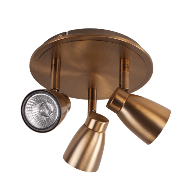 Stijlvolle 3 Lichts Bronzen Spot Mirage Gu10