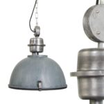 Stoere fabriekslamp Bikkel - Betonlook grijs patina