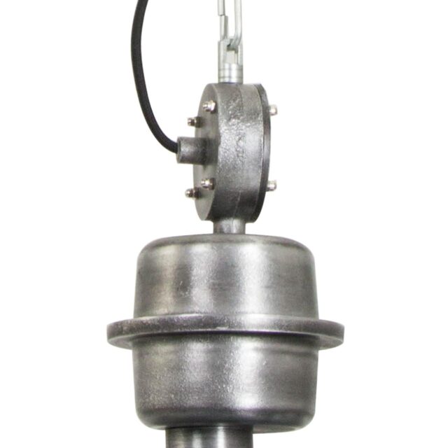 Stoere industriële hanglamp Bikkel ⌀42 cm petrol