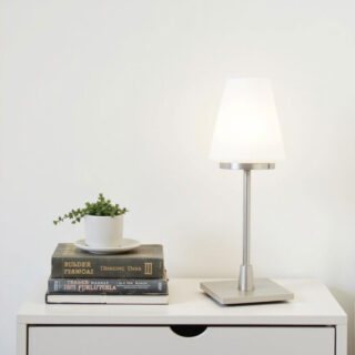 Tafellamp Touch Staal Dimbare Moderne Designlamp Met Vierkante Voet 3
