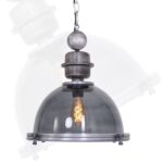 Transparante industriële hanglamp Bikkel