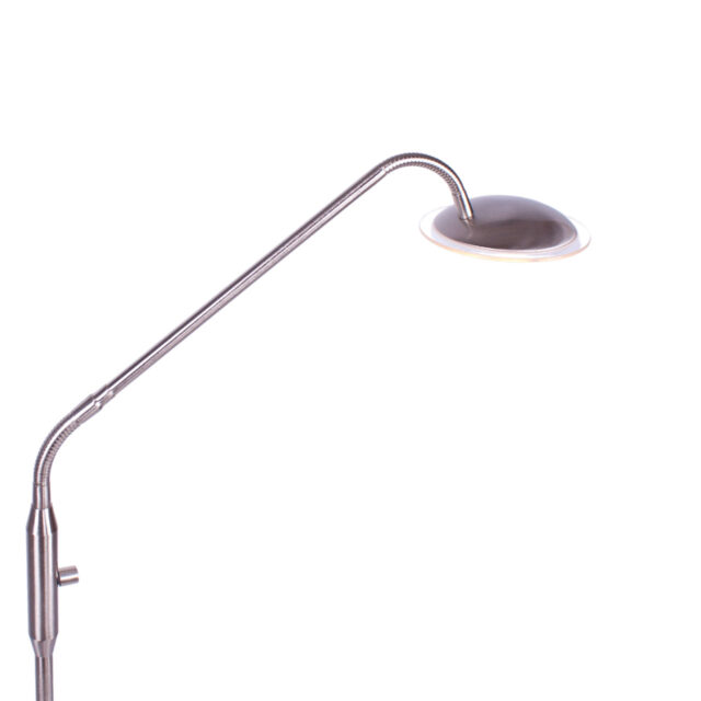 Verstelbare led leeslamp staal | dimfunctie