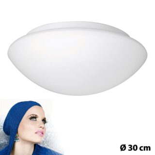 Witte glazen plafondlamp Neutral ⌀ 30 cm - 6057.00