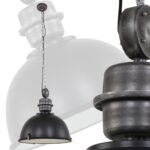 Zwarte hanglamp Bikkel XXL industriëel