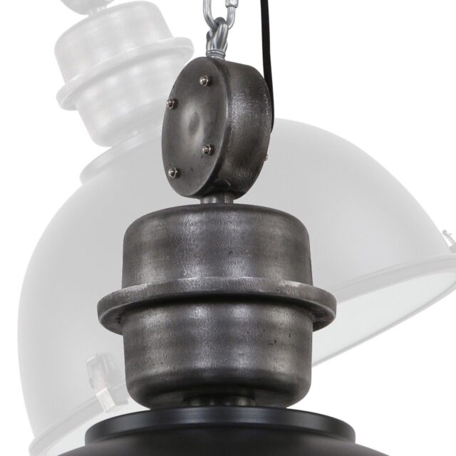 Zwarte hanglamp Bikkel XXL industriëel