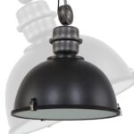 Zwarte hanglamp Bikkel XXL industriëel