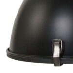 Zwarte industriële hanglamp Bikkel