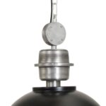 Zwarte industriële hanglamp Bikkel