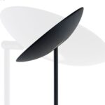 Zwarte staande lamp Rome LED met dimmer