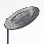 Zwarte staande lamp Rome LED met dimmer