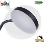 Zwarte staande leeslamp flexy led