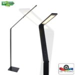 Zwarte staande vloerlamp Volare LED