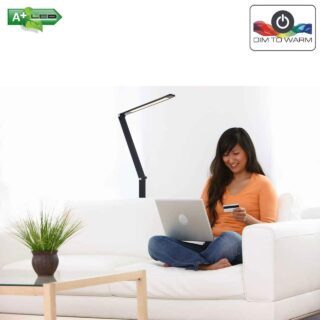 Zwarte staande vloerlamp Volare LED