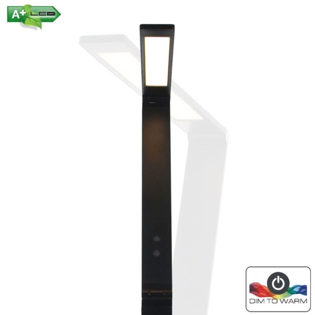 Zwarte staande vloerlamp Volare LED