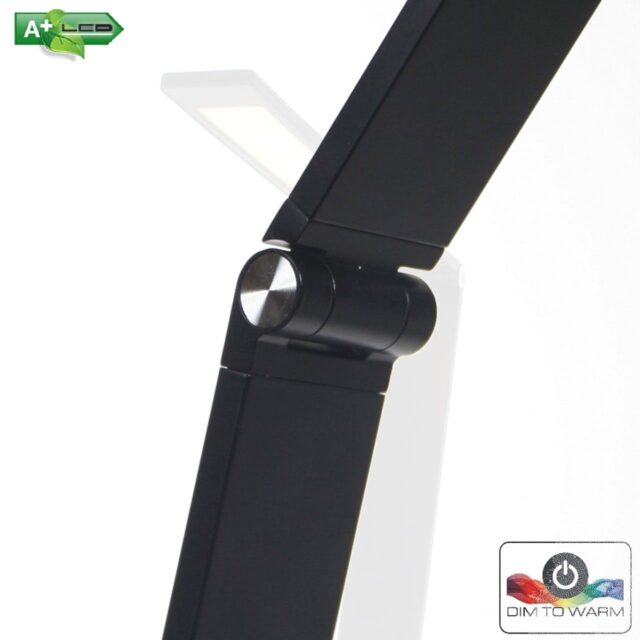 Zwarte staande vloerlamp Volare LED