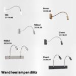 Wand leeslamp LED Blitz zwart