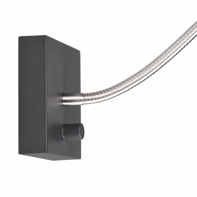 Wand leeslamp LED Blitz zwart