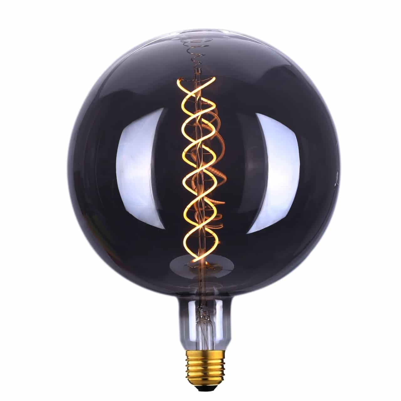Led Lamp Smoke Grijs Dimbaar E27 4 Watt O200 Mm 240 Volt Led Lamp Smoke Grijs Dimbaar E27 4 Watt O200 Mm 240 Volt
