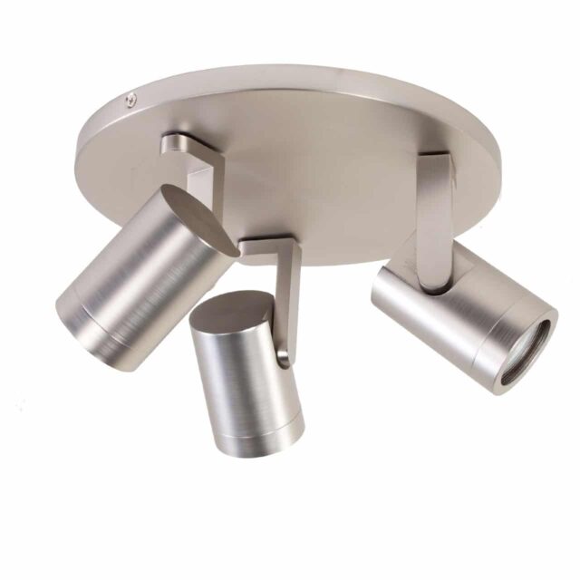 Moderne plafond spot 3 lichts rond