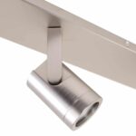 Moderne rechthoekige spot 3 lichts nikkel